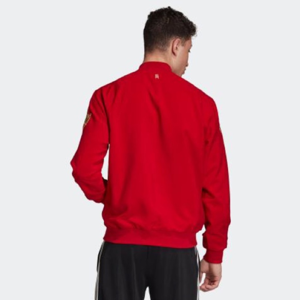 Adidas MANCHESTER UNITED CNY Bomber JACKET Red BN - Picture 5 of 11